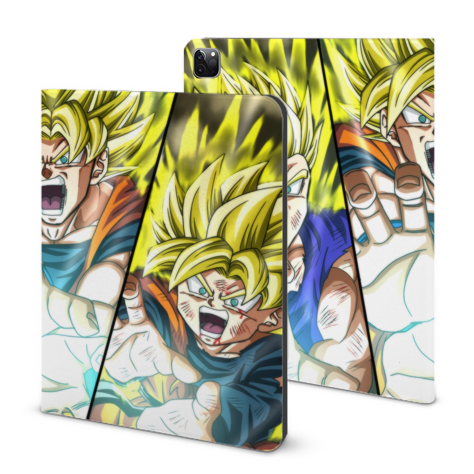（画像用） ドラゴンボール DRAGON BALL IPad ケース ブック型 PUレザー TPU 耐衝撃 軽量 薄型 ペン収納なし 全面保護 IPad 各モデル対応